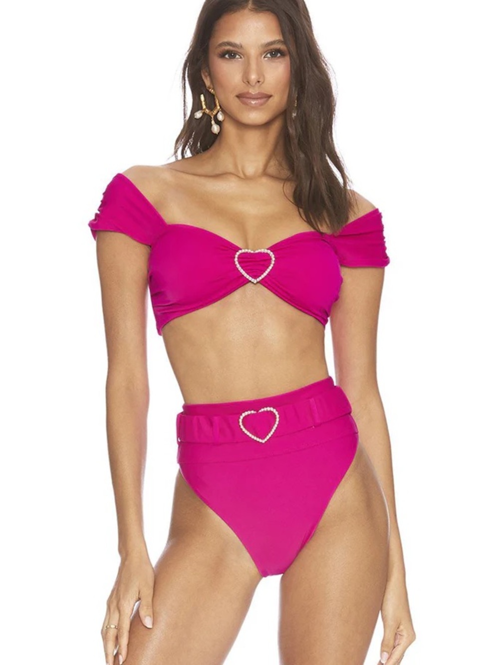 BRAND NEW- Beach Riot Heart Belted Bikini Bottom